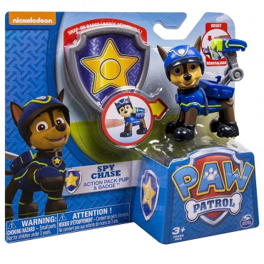 Paw Patrol Action Pack & Badge Spy chase Figure